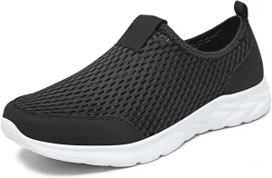 2025 New Walking Shoes for Women Men Hands Free Slip On Running Sneakers,Lightweight No Lace Soft Sole Breathable Sneakers Outdoor Fashion Simple Tennis Shoes with Arch Support