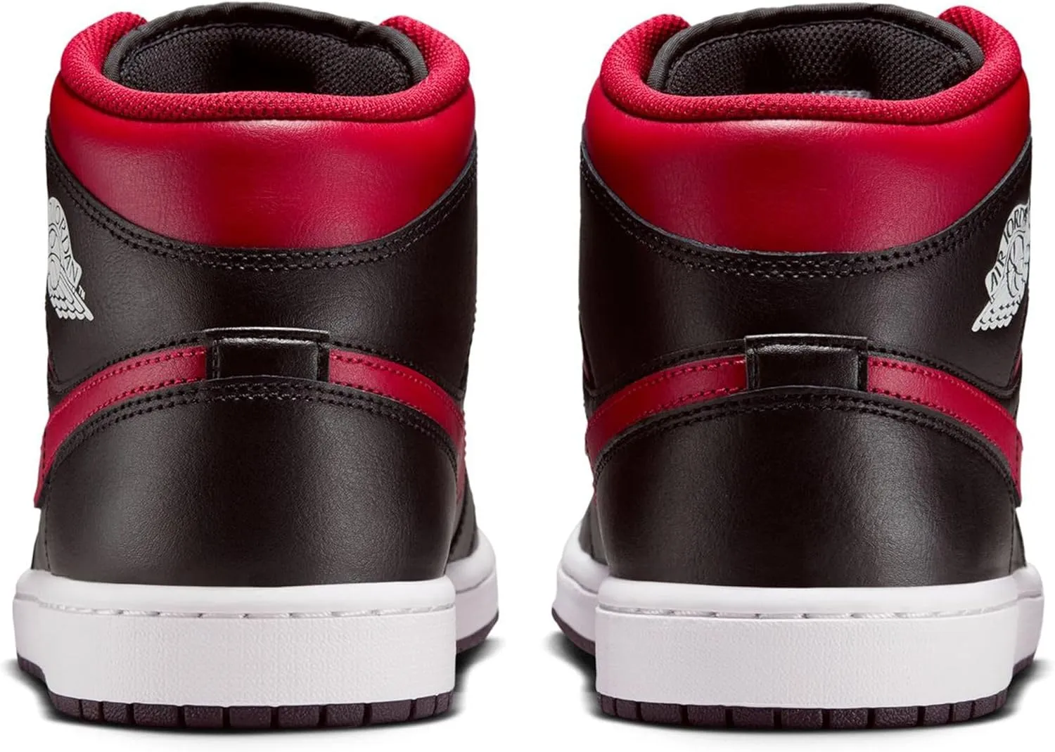 Air Jordan 1 Mid Men's Shoes (DQ8426-067, Black/Summit White/Varsity Red)