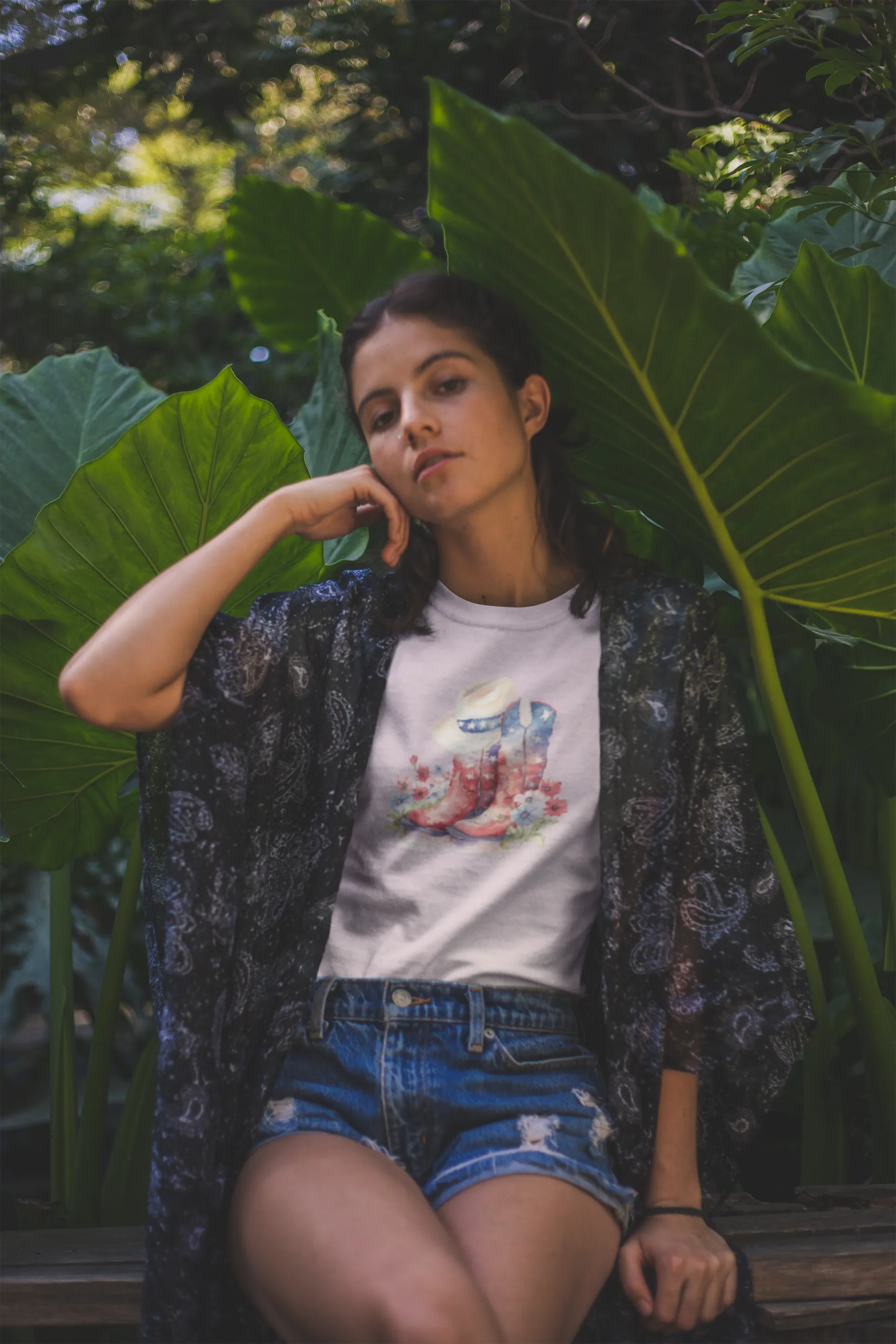 American Cowboy Printed T-shirt for women