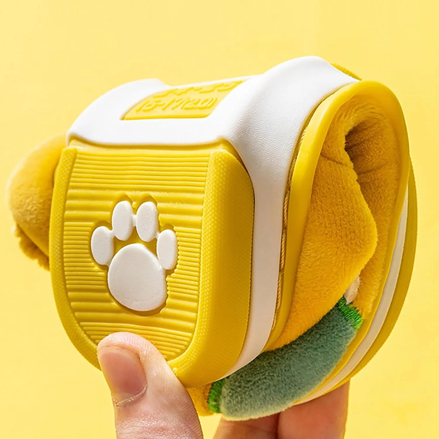 Animal Dinosaur House Slipper For Kids Girls Boys Fuzzy Plush Lined Bedroom Indoor Flat Shoes Winter Warm Soft Shoes