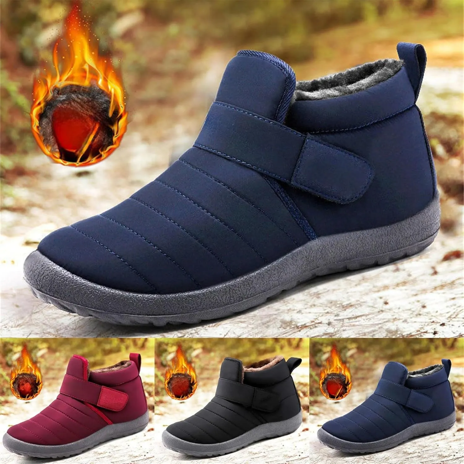 Anthoern Shoes Men's Waterproof Fashion Shoes Handmade Suede High Boots Non-Slip Breathable Lightweight Shoes