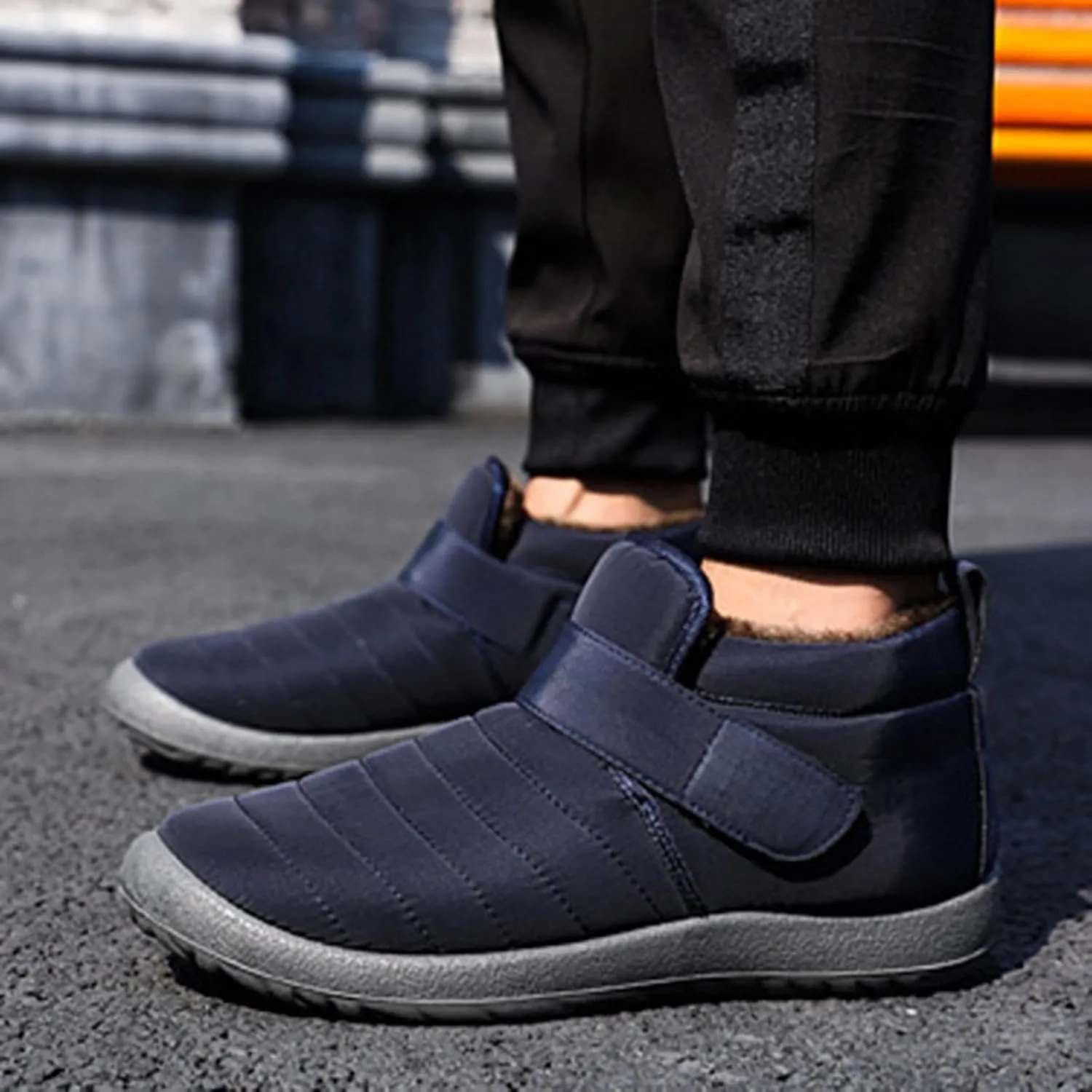 Anthoern Shoes Men's Waterproof Fashion Shoes Handmade Suede High Boots Non-Slip Breathable Lightweight Shoes