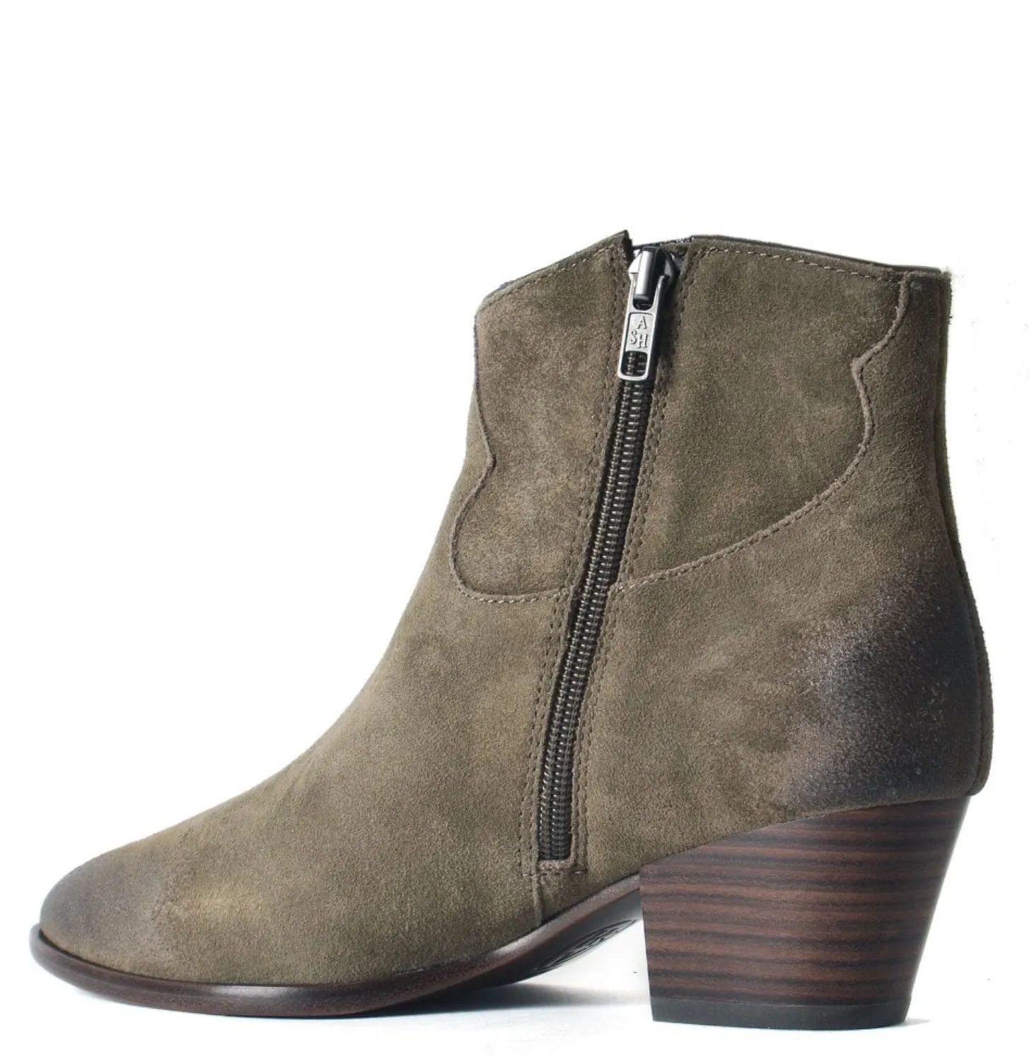 Ash Houston Army Suede Ankle Boots