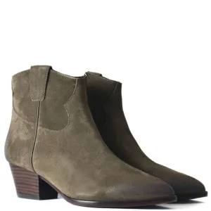 Ash Houston Army Suede Ankle Boots