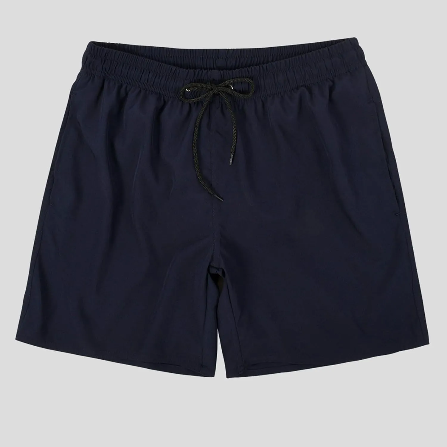 Bathing Suits for Men Beach Surfing Breathable Quick Dry Solid Basic Swimsuits Elastic Waist Drawstring Board Shorts