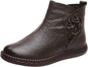Black Booties for Women Ankle Ankle Booties for Women Dressy Black Cowgirl Boots for Women Bootie Heels for Women Round Toe Flat Heel Pointed Toe Mid Heel Slip On