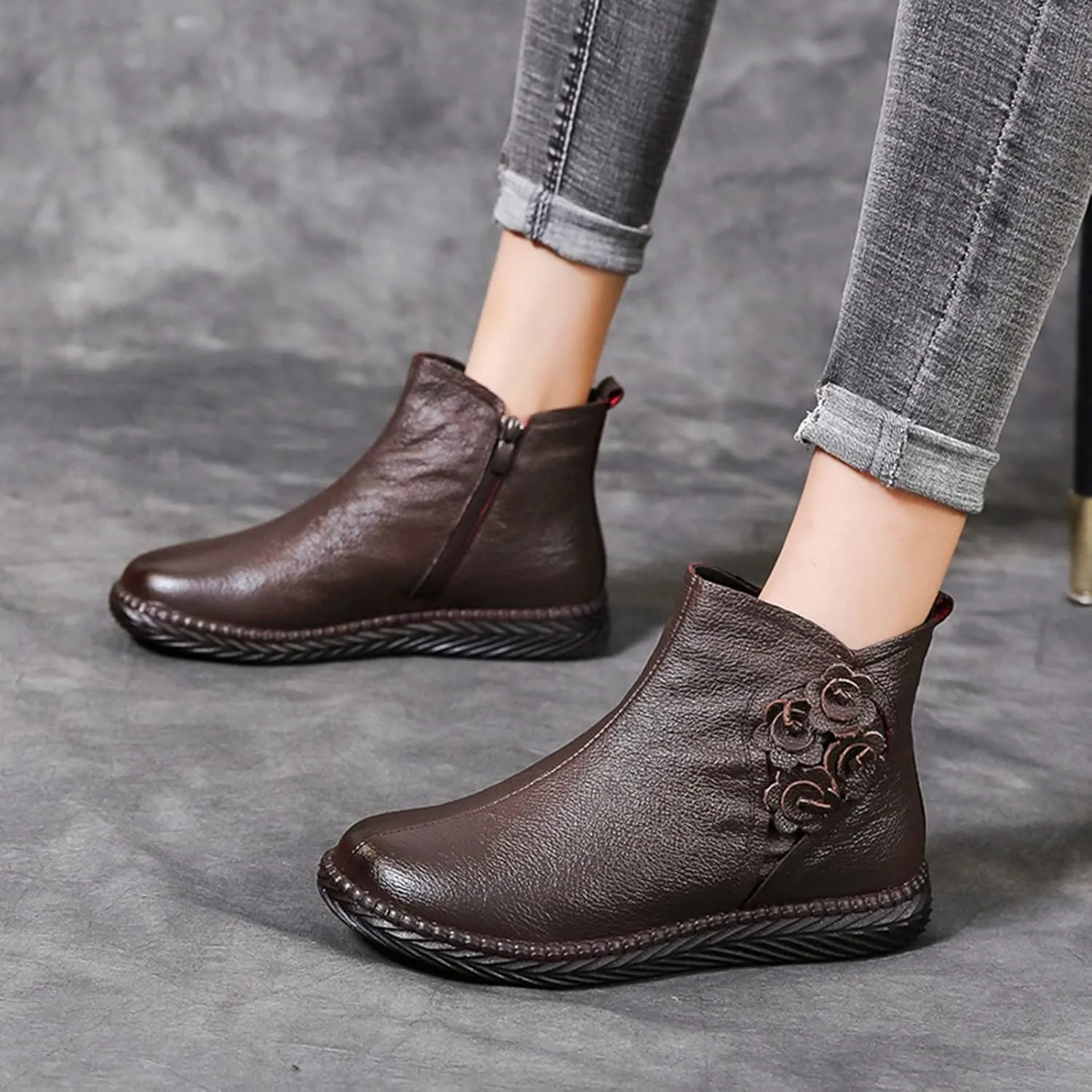 Black Booties for Women Ankle Ankle Booties for Women Dressy Black Cowgirl Boots for Women Bootie Heels for Women Round Toe Flat Heel Pointed Toe Mid Heel Slip On
