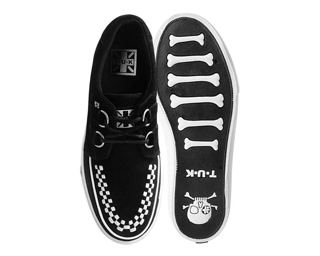 Black Suede D-Ring White Interlace VLK Sneaker