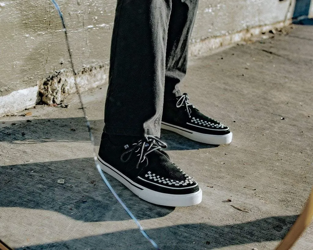 Black Suede D-Ring White Interlace VLK Sneaker