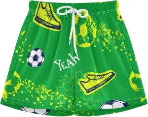 Boys' Board Shorts with Compression Liner Quick Dry Boys Swim Trunks Casual Shorts 4-13Y