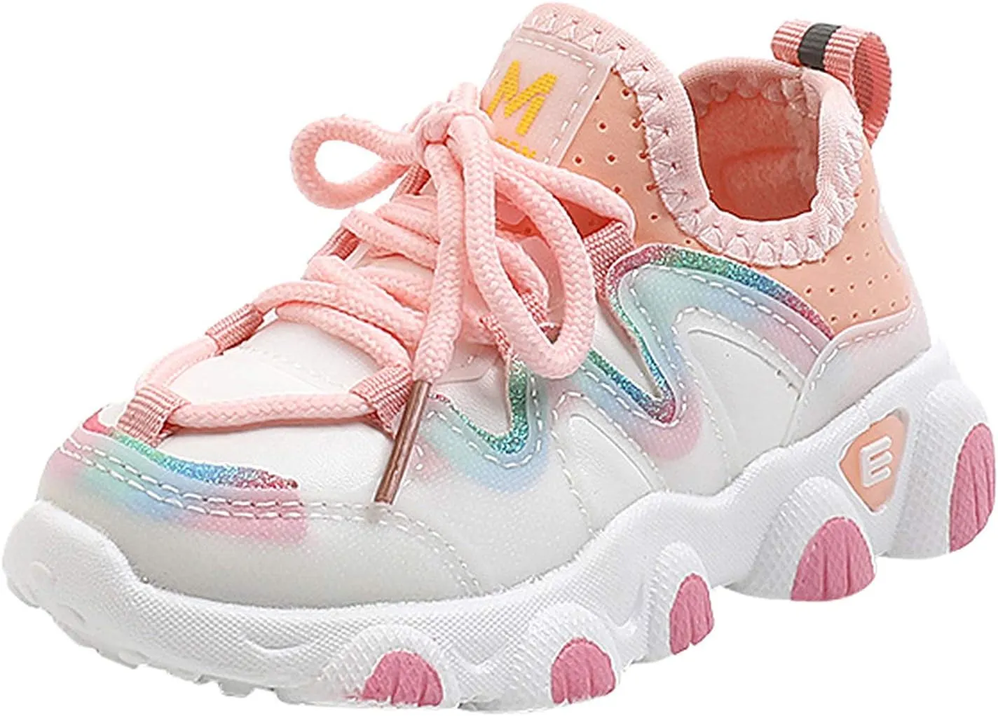 Boys Girls Sneakers Kids Lightweight Mesh Breathable Strap Athletic Tennis Running Shoes for Little Toddler Kids