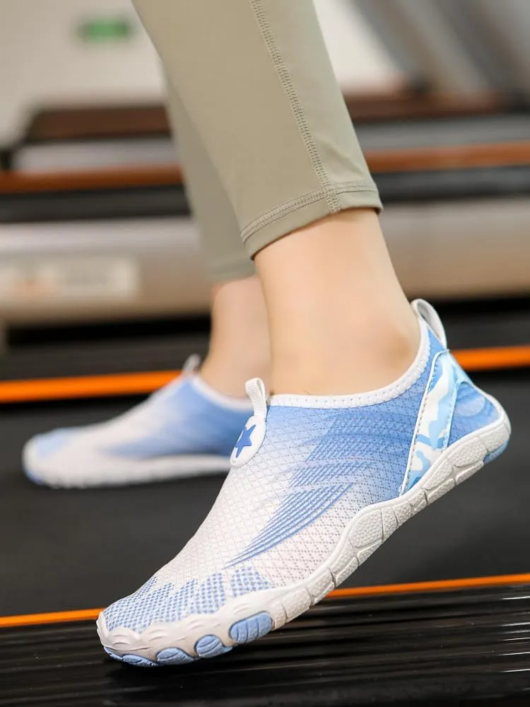 Breathable Barefoot Shoes for Women Men Athletic Wide Toe Waterproof Shoes Hiking Running Footwear with Non-Slip Sole