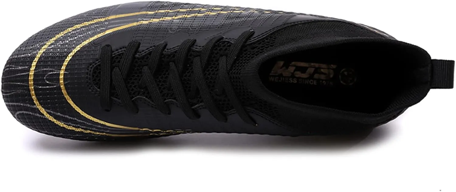 CERYTHRINA Mens Soccer Cleats Football Boots Spikes Shoes High-Top Outdoor/Indoor Training TF/AG Turf Sports Shoes