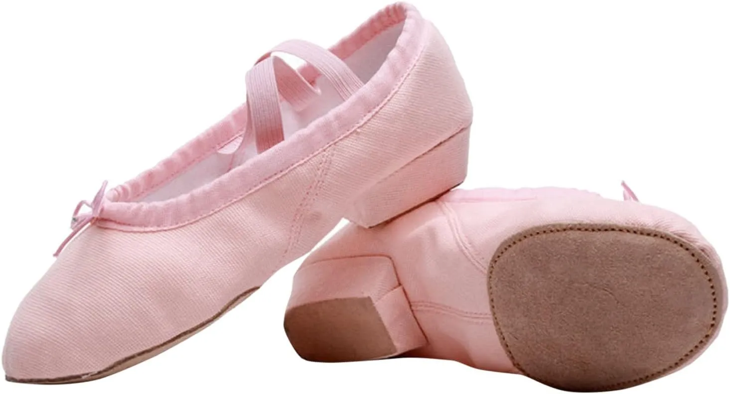 Child Jazz Boots Split Sole Leather Canvas Dance Shoes for Girls Boys Casual Closed Toe Ballet Shoes Sandals