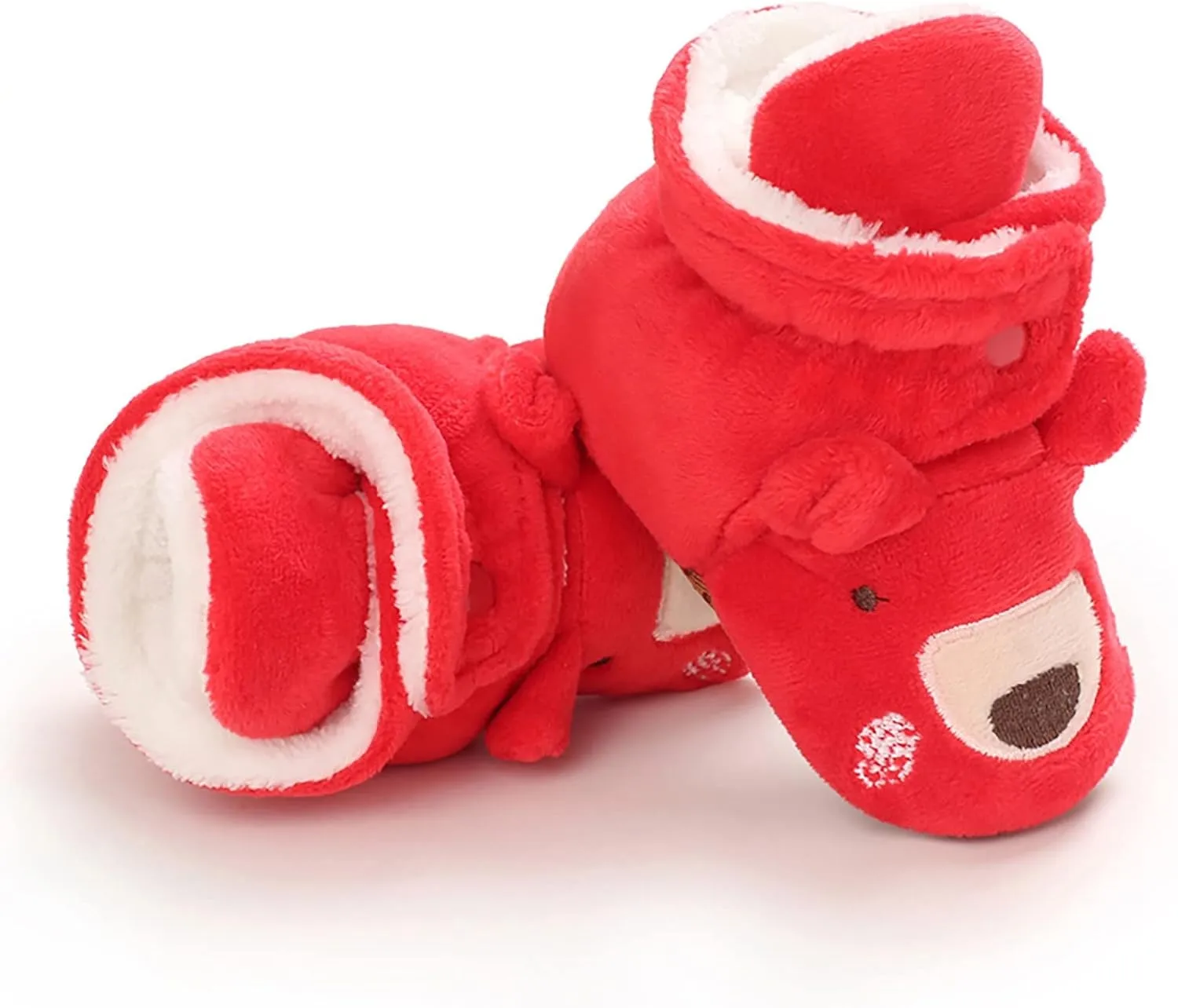 Christmas Baby Cotton Boots Warm Cotton Shoes Soft Comfortable Infant Toddler Warming Home Baby Girl Rubber Sole Boots