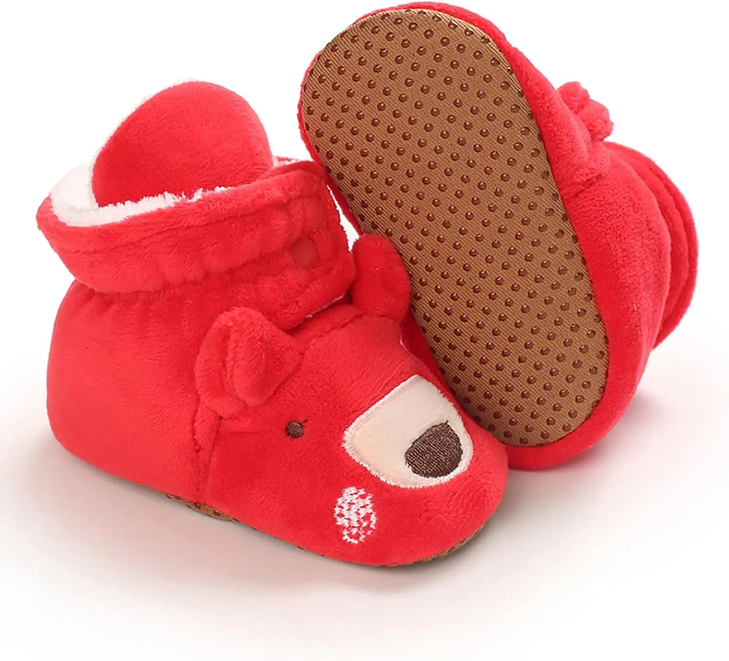 Christmas Baby Cotton Boots Warm Cotton Shoes Soft Comfortable Infant Toddler Warming Home Baby Girl Rubber Sole Boots