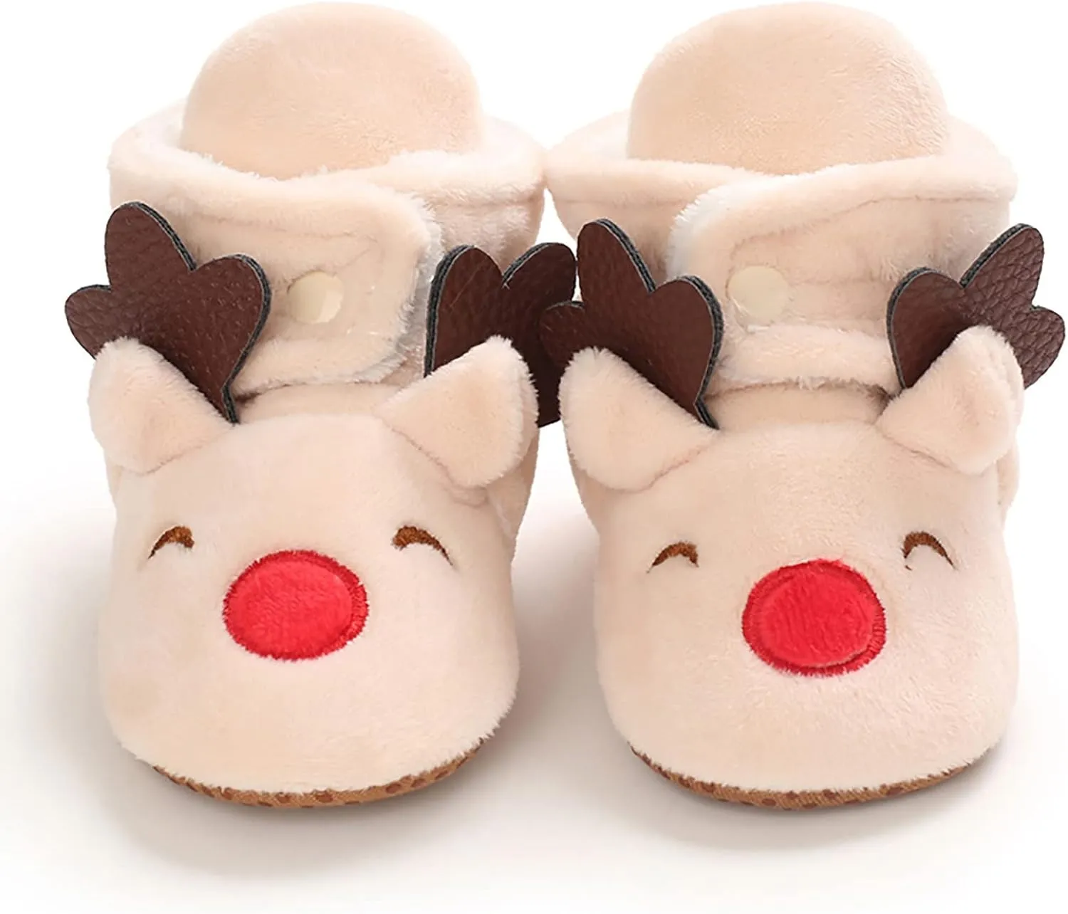 Christmas Baby Cotton Boots Warm Cotton Shoes Soft Comfortable Infant Toddler Warming Home Baby Girl Rubber Sole Boots