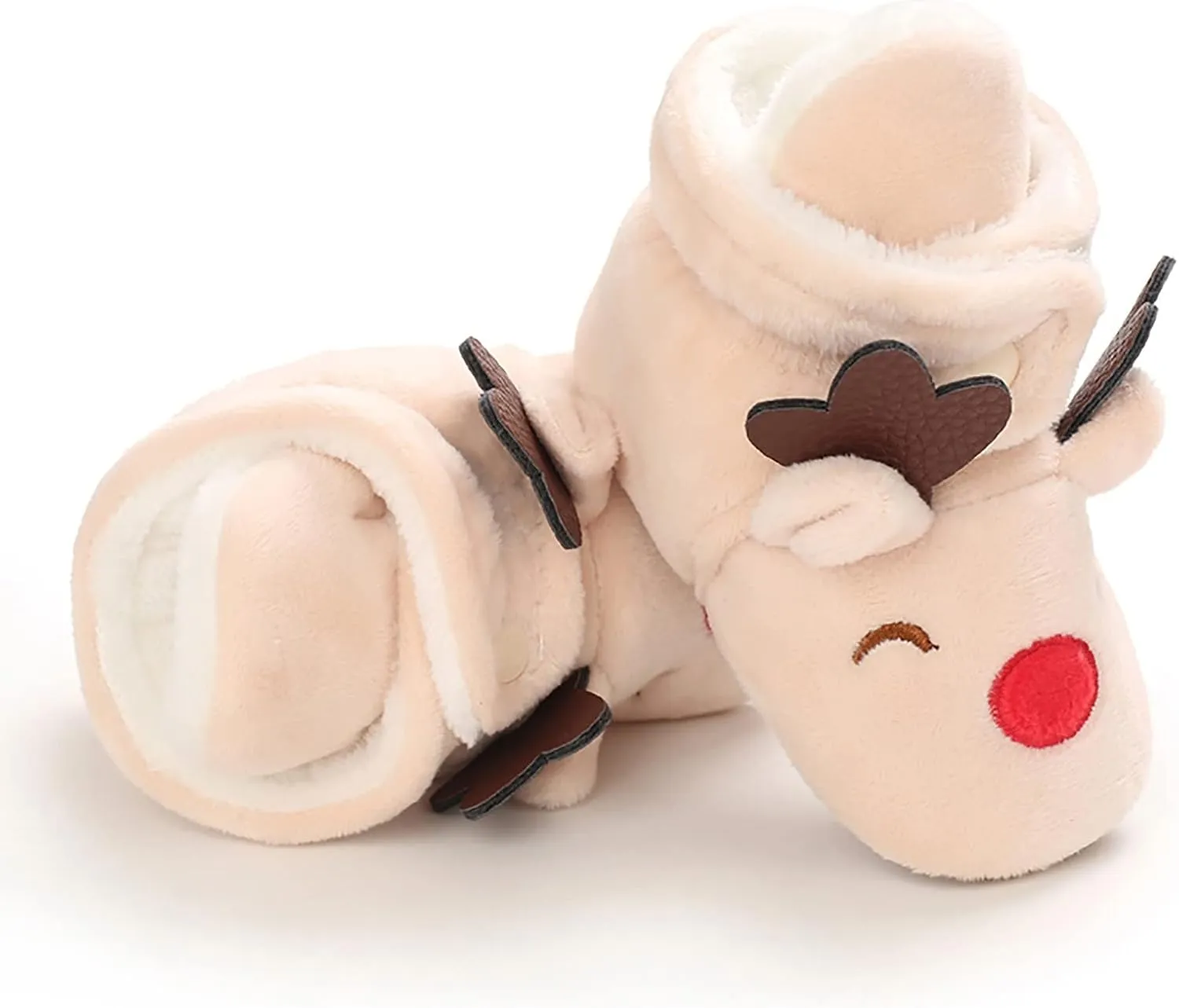 Christmas Baby Cotton Boots Warm Cotton Shoes Soft Comfortable Infant Toddler Warming Home Baby Girl Rubber Sole Boots