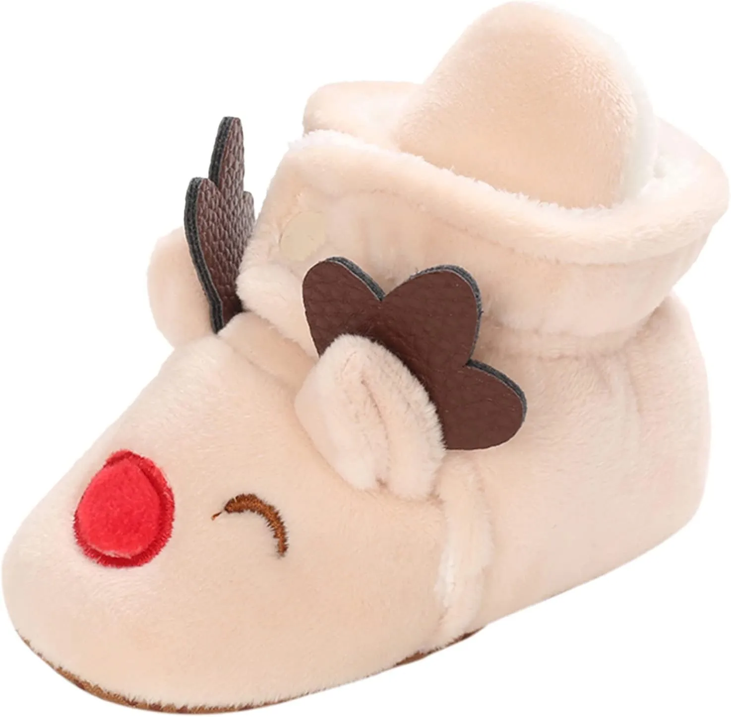 Christmas Baby Cotton Boots Warm Cotton Shoes Soft Comfortable Infant Toddler Warming Home Baby Girl Rubber Sole Boots