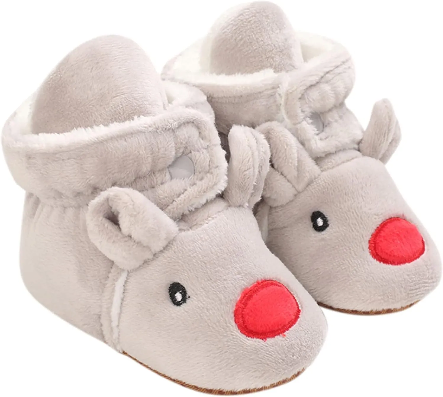 Christmas Baby Cotton Boots Warm Cotton Shoes Soft Comfortable Infant Toddler Warming Home Baby Girl Rubber Sole Boots