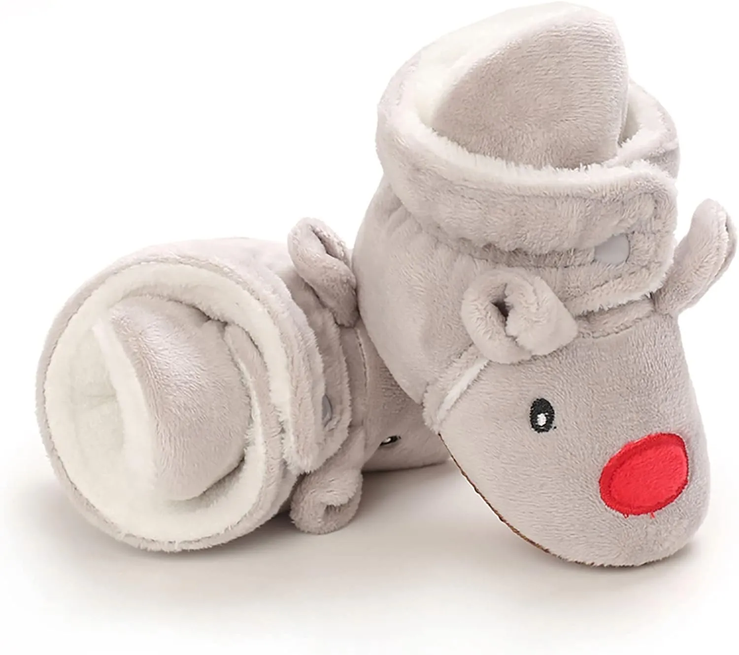Christmas Baby Cotton Boots Warm Cotton Shoes Soft Comfortable Infant Toddler Warming Home Baby Girl Rubber Sole Boots
