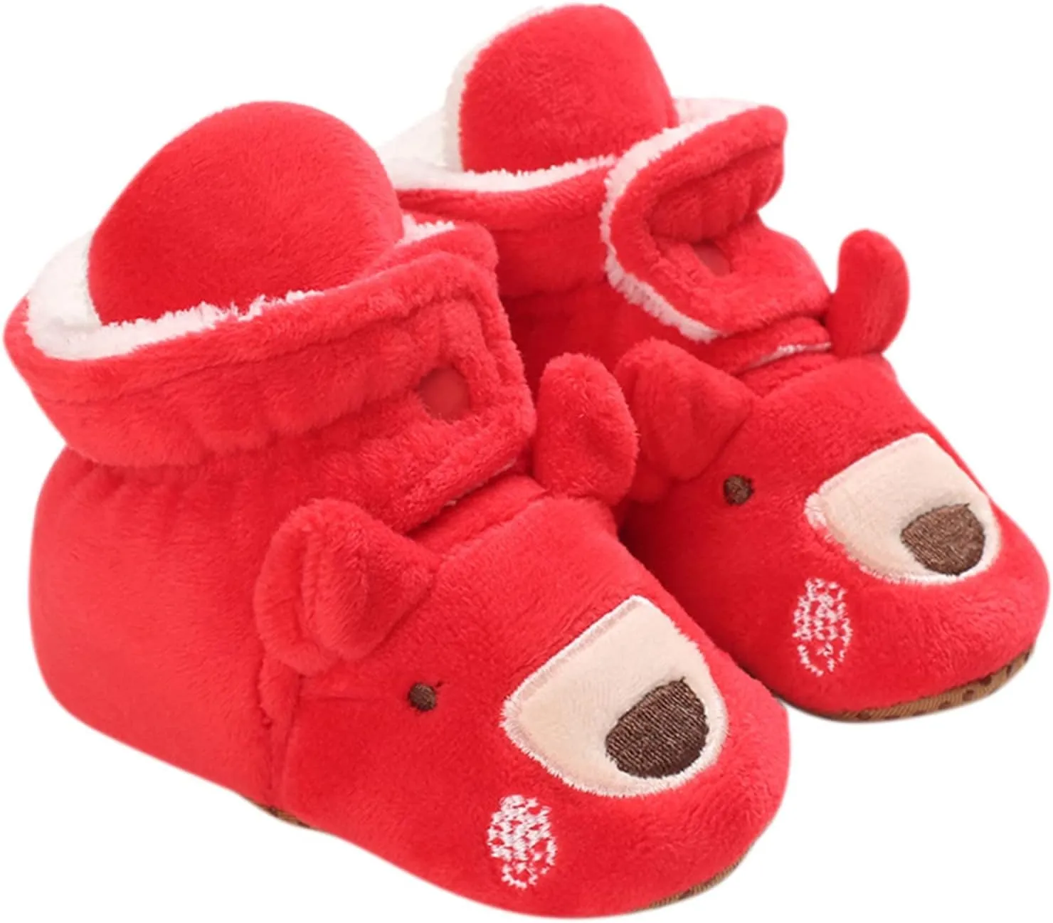 Christmas Baby Cotton Boots Warm Cotton Shoes Soft Comfortable Infant Toddler Warming Home Baby Girl Rubber Sole Boots