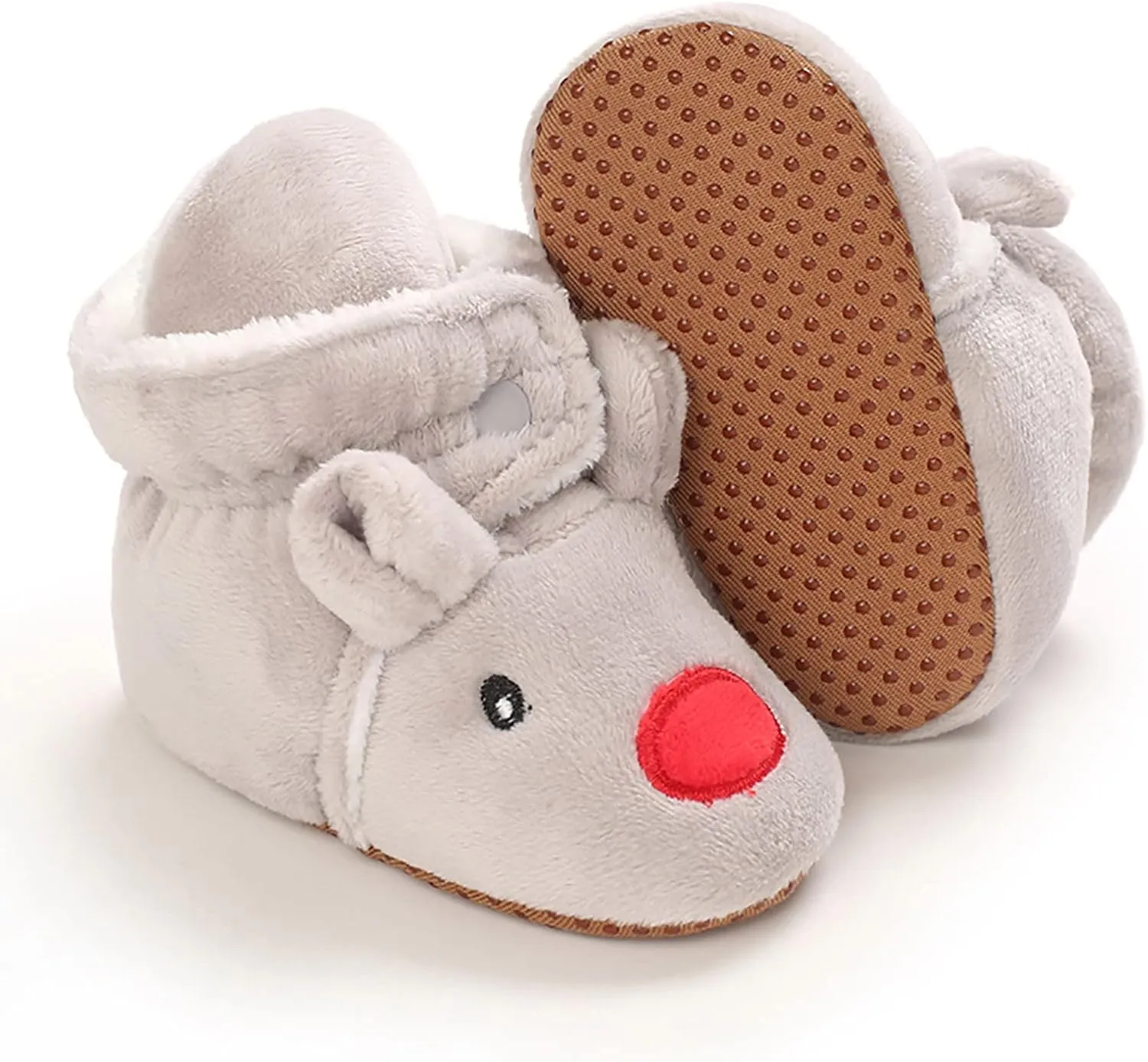 Christmas Baby Cotton Boots Warm Cotton Shoes Soft Comfortable Infant Toddler Warming Home Baby Girl Rubber Sole Boots