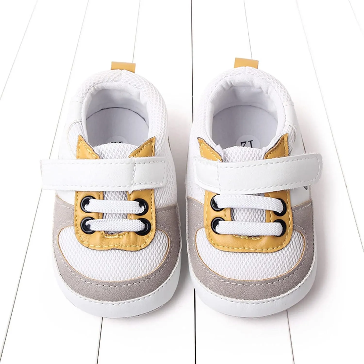 Color Block Baby Canvas Sneakers Mesh Lightweight Breathable Platform Sports Shoes for Infant Toddler Boys Girls