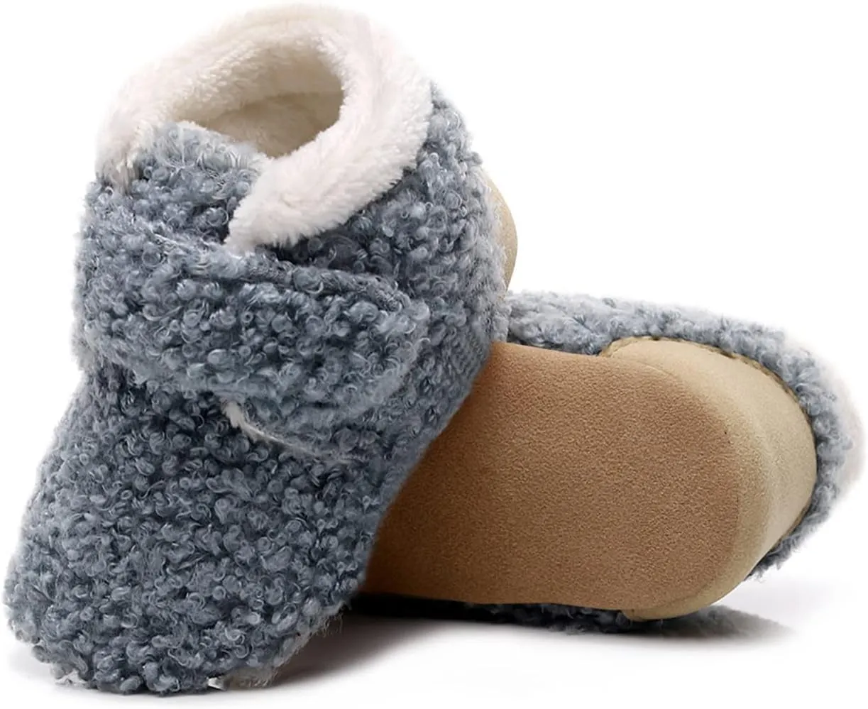Cotton Girls Plush Shoes Boots Warm Infant Boys Snow First Soft Walkers Baby Baby Shoes Flexible Toddler Shoes
