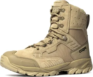 CQR Men's Military Tactical Boots, Lightweight 6 Inches Hiking Combat Boot Durable Breathable Outdoor Work Motorcycle Footwear