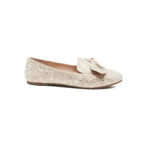 Dewdrops Embellished Casual Bow Loafers