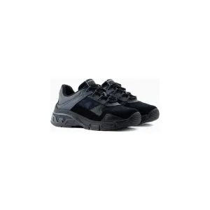 EMPORIO ARMANI Mesh sneakers with suede and camouflage details