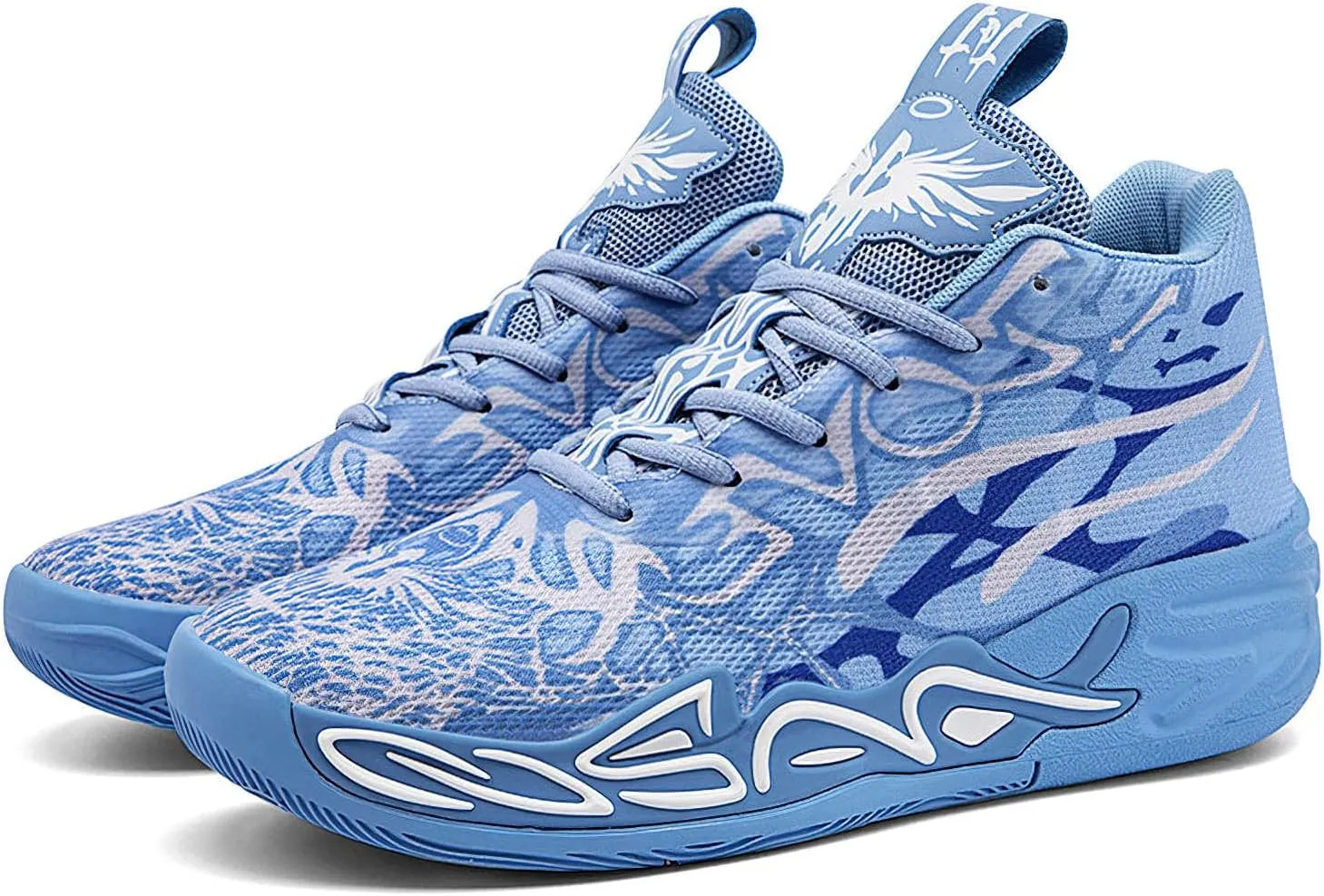 Exusiai Mens High Top Basketball Shoes Fashion Breathable Non Slip Outdoor Sneakers Comfortable Cushioning Athletic