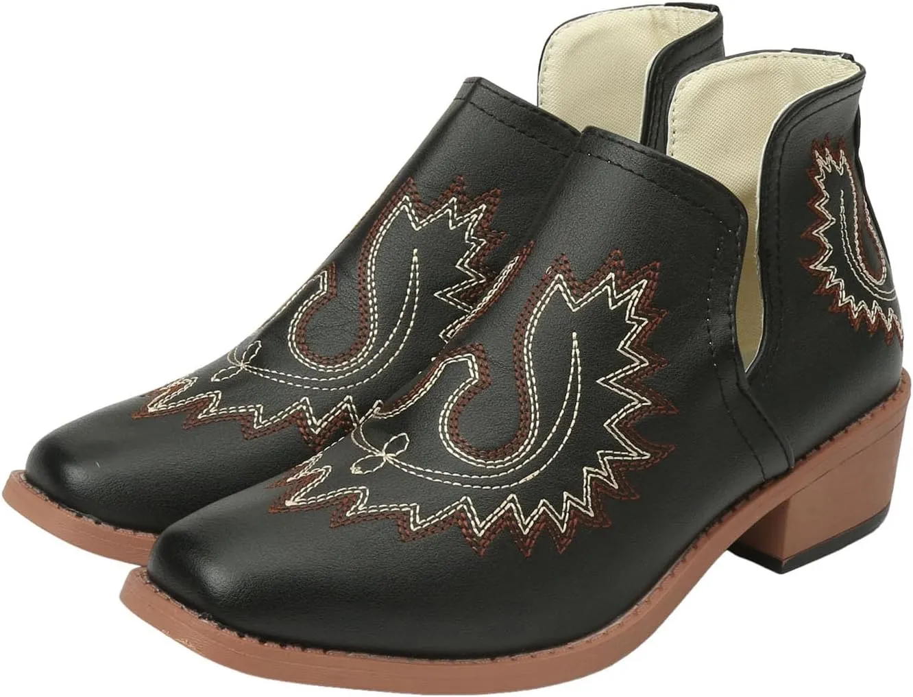 Fall Boots for Women 2024 Low Heel Comfortable Soft Sole Shoes Fashion Chunky Heel Western Fashion Short Booties