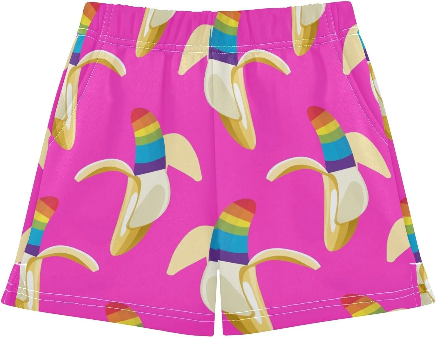 Girls Athletic Shorts Summer Elastic Casual Shorts with Pockets Kids Bottom Sports for Girls 7-15Y