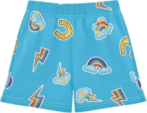 Girls Athletic Shorts Summer Elastic Casual Shorts with Pockets Kids Bottom Sports for Girls 7-15Y