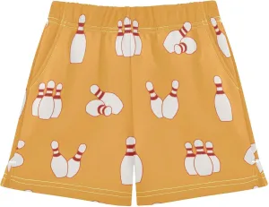 Girls Athletic Shorts Summer Elastic Casual Shorts with Pockets Kids Bottom Sports for Girls 7-15Y