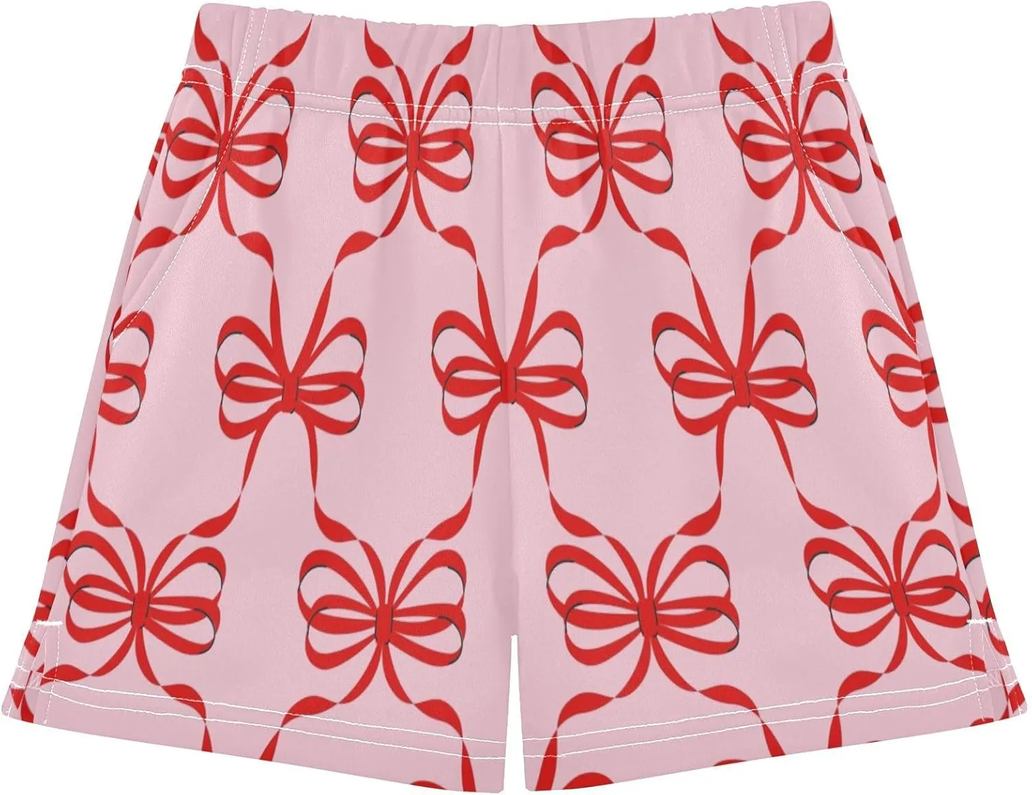 Girls Athletic Shorts Summer Elastic Casual Shorts with Pockets Kids Bottom Sports for Girls 7-15Y
