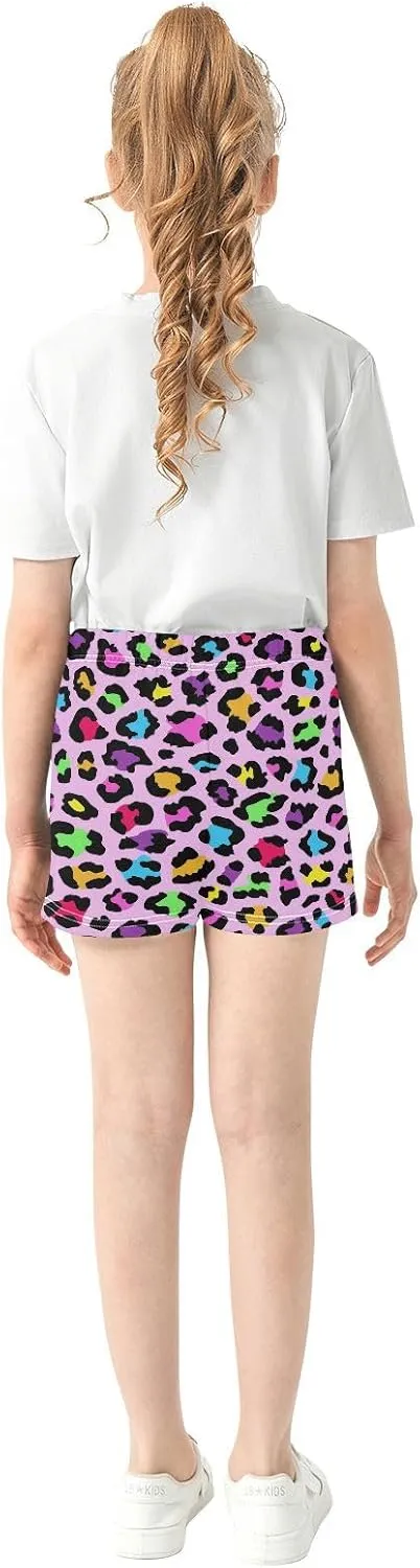 Girls Athletic Shorts Summer Elastic Casual Shorts with Pockets Kids Bottom Sports for Girls 7-15Y