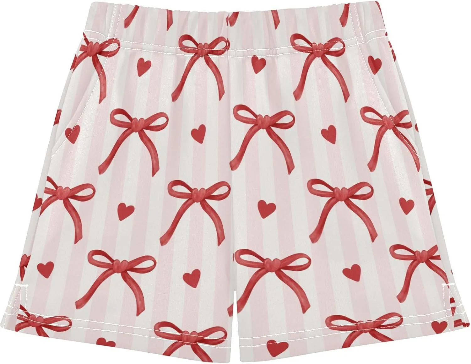 Girls Athletic Shorts Summer Elastic Casual Shorts with Pockets Kids Bottom Sports for Girls 7-15Y