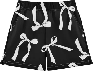 Girls Athletic Shorts Summer Elastic Casual Shorts with Pockets Kids Bottom Sports for Girls 7-15Y