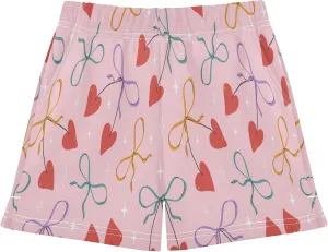 Girls Athletic Shorts Summer Elastic Casual Shorts with Pockets Kids Bottom Sports for Girls 7-15Y