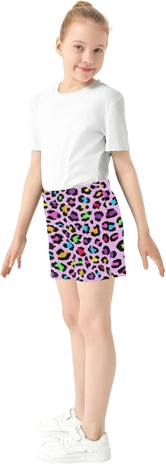 Girls Athletic Shorts Summer Elastic Casual Shorts with Pockets Kids Bottom Sports for Girls 7-15Y