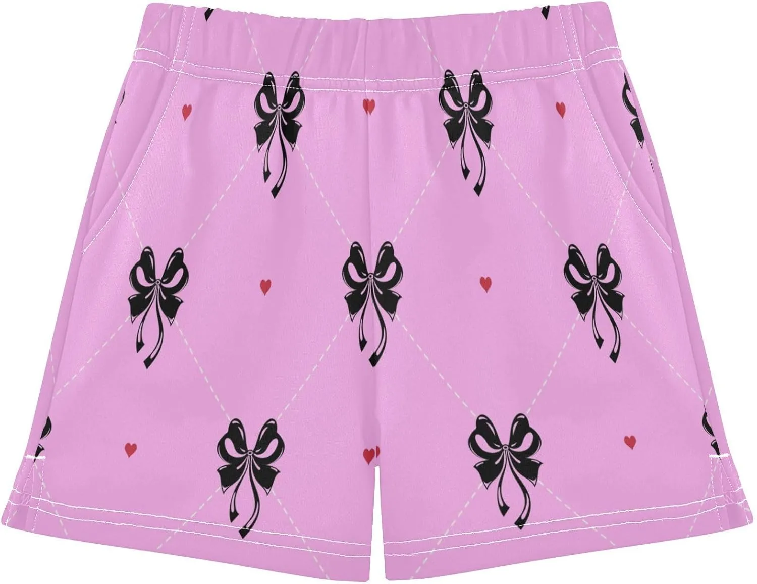 Girls Athletic Shorts Summer Elastic Casual Shorts with Pockets Kids Bottom Sports for Girls 7-15Y