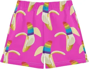 Girls Athletic Shorts Summer Elastic Casual Shorts with Pockets Kids Bottom Sports for Girls 7-15Y