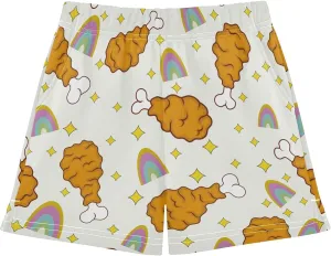 Girls Athletic Shorts Summer Elastic Casual Shorts with Pockets Kids Bottom Sports for Girls 7-15Y