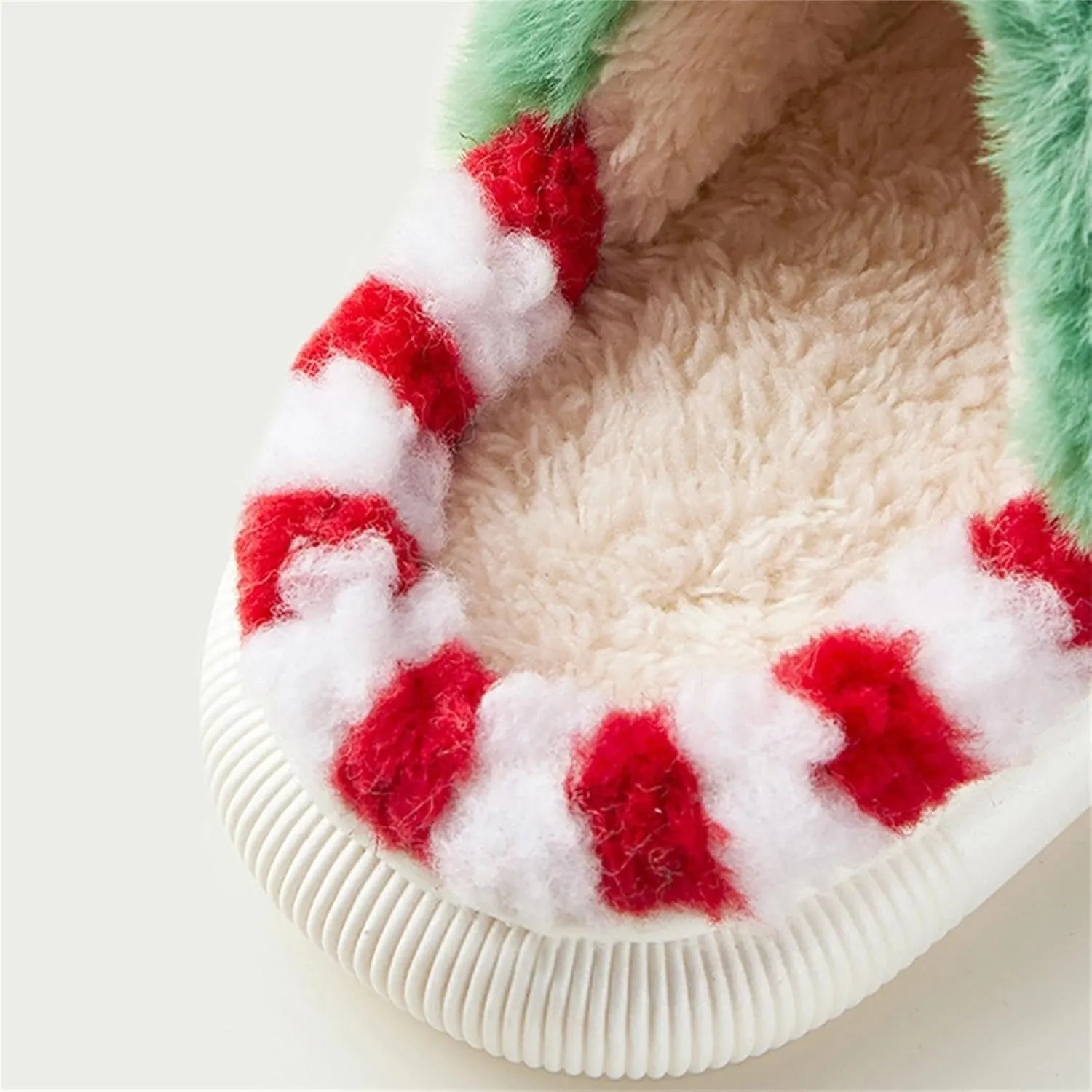 Girls Boys Christmas Cute Cartoon Slippers for Kids Fuzzy Indoor Non Slip Slippers Embroidered Tree House Shoes