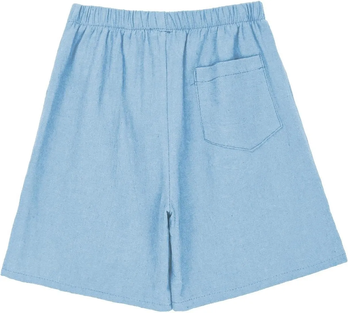 Girls Boys Solid Baggy Casual Shorts Teen Drawstring Elastic Waist Back Pocket Pants Summer Athletic Workout Kids Shorts