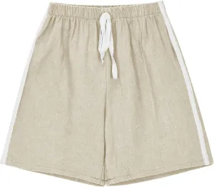 Girls Boys Solid Baggy Casual Shorts Teen Drawstring Elastic Waist Back Pocket Pants Summer Athletic Workout Kids Shorts