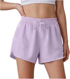 Girls Casual Shorts Kids Summer Elastic Waist Outdoor Running Athletic Shorts Quick Dry Sports Active Joggers with Pockets